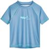 Playshoes Camicia da Nuoto Unisex per Bambini Rash Guard Shirt, Blue Shark, 110-116