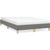 DKD HOME DECOR Struttura letto in tessuto grigio scuro 120x190 cm