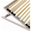 vidaXL Letto a doghe marrone 70 x 190 cm in legno massiccio di faggio