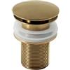 Inbagno Piletta Click Clack Lavabo Oro Opaco Inox Garda Ø6,6 Cm