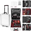 TANIASHOP Valigia Trolley Porta Attrezzi Completa 849 Pezzi Cassetta Utensili Professionale con Ruote Manico Telescopico 4 Ripiani Estraibili in Cromo Vanadio per un Utilizzo Professionale o Fai da Te