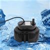 DHQCQL Pompa sommersa per acque sporche, 75 W, pompa di copertura per piscina (nero)