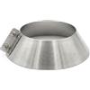 MAKA change your life quality MAKA Collare Conico Parapioggia per Canna Fumaria in Acciaio Inox, Scossalina Copri Faldale Anti Infiltrazione (Ø 200 mm, Inox)
