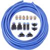 Chixenn Tubo Pneumatico, Tubo per Aria Compressa, 10 m, Esterno 8 mm, Interno 5 mm, Blu, 14 Raccordi, Poliuretano Flessibile per Compressore, Utensili Pneumatici, Officina e Liquidi