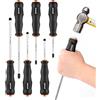 DIFFLIFE Set di cacciaviti Kit di 6 pezzi, professionale con impugnatura a cuscino isolata con punta magnetica per elettricista (6 pezzi)