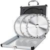 Scheppach Set di 3 lame per sega circolare da tavolo HS80 e sega a immersione PL75, ideale per pallet MDF, laminato, legno morbido e duro, plastica, alluminio e metalli non ferrosi, 24/48/60 denti,