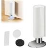 DabbOo Fermaporta Magnetico Ferma Porta Magnetico Acciaio inox Autoadesivo Senza Foratura Fermaporta Adesivo Silenzioso Adatto per uso Domestico e in Ufficio Bianco