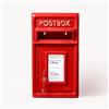 Assorted Collections ACL Royal Mail - Cassetta postale rossa con serratura, montaggio a colonna/parete, cassetta postale con serratura, replica della posta Royal Mail - Cassetta postale in ghisa resistente (cassetta delle