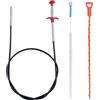 Fousenuk Stura Lavandini e Scarichi, 3 Pezzi Stura Lavandino Professionale, Sonda Sturatubi, Molla Sturatubi Doccia per Pulire le Tubature Molla Sturatubi Cleaning Claw per Bagno, Vasca Strumento