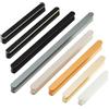 ZESLIV 6 maniglie a barra per mobili, in alluminio, distanza tra i fori 320 mm, colore nero, maniglie per ante e cassetti, per mobili da cucina