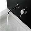 Kelelife Rubinetto Lavabo Muro Miscelatore per Bagno, Cromato