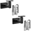 SOTECH Set di 2 supporti per corrimano Nexus, regolabili a 90°, per corrimano quadrati (58 x 71 x 58 mm, acciaio nero verniciato a polvere) per un adattamento esatto alle scale e alle situazioni di