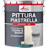 ARCANE INDUSTRIES Vernice per piastrelle bagno e cucina - ARCAPOXY PIASTRELLE - 1 kg (fino a 10 m² in 2 strati) Blu Acqua - RAL 5021