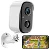 RADCLO Telecamera WiFi Interno/Esterno - 2K, Visione Notturna, IP65, senza fili, rilevamento intelligente, notifiche istantanee, supporto SD/Cloud, per casa/giardino