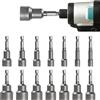 PIANKEKE 14 Set Bussole per Avvitatore ad Impulsi, 6-19mm Punte Avvitatore, Bussole Esagonali Magnetiche, Chiavi a Bussola ad Impatto per punte da trapano, chiavi esagonali