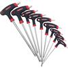 KEWAYO 9 Chiavi Torx T-Handle Doppia Estremità Cr-V Bicicletta Macchina | Set 9 Torx T10-T50. Doppia punta. Impugnatura ergonomica a T alta coppia. Cr-V durevole. Per bicicletta, moto, macchina.