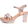 HNVAVQ Sandali Donna con Plateau Tacco Alto Scarpe per Eventi Matrimonio Festa