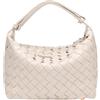 Generic HJDMO Borsa a mano in tessuto da donna in ecopelle borsa hobo con chiusura a zip borsa a tracolla lavoro quotidiano nero beige marrone caffè grigio, color sabbia, 21cm×12cm×13.5cm