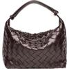 Generic HJDMO Borsa a mano in tessuto da donna in ecopelle borsa hobo con chiusura a zip borsa a tracolla lavoro quotidiano nero beige marrone caffè grigio, Viola uva, 21cm×12cm×13.5cm