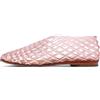 Molozoey Ballerine da donna in tessuto a rete, con punta chiusa, per adulti, comode, trasparenti, in gelatina, Rosa, 38 EU