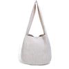 ENBEI Borse a tracolla da donna Borse all'uncinetto Grande borsa a maglia Tote bag estetica carino Tote bag Beach Bag Tote Tote, bianco, Large