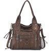 Angel Kiss Borse Hobo da donna in pelle vegana, a tracolla e a mano, capienti borse tote da donna con tracolla