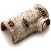GarveeHome Grotta decorativa per rettili in resina con effetto legno di betulla, terrario naturale e acquario, nascondiglio per gechi leopardati, serpenti, barba, tartarughe, anfibi, colore avorio