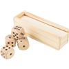 IMPRESSION Gioco dei dadi in legno di faggio celine Personalizzate o neutre