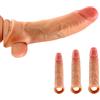 Meslav Set 3 Pezzi Guaina Fallica in Silicone per Uomo - Prolunga Pene Realistica con Aumento Lunghezza e Spessore, Penis Sleeve Morbida ed Elastico per Maggiore Resistenza e Intimità di Coppia