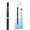 Sonisk Sleek - Spazzolino elettrico sonico per adulti, batteria ricaricabile, 3 modalità di pulizia e 2 testine (nero opaco)