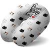 I-TOTAL® - Cuscino da Viaggio per Collo in Morbido Memory Foam per Supporto Cervicale (CAT)