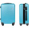 Generico Trolley Bagaglio a mano ultra leggero in ABS dimensioni 37 x 20 x 54,5 cm (TURCHESE, TROLLEY)