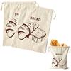 FMPXYYA 2 Sacchetti Pane 40×30 cm, Porta Pan Riutilizzabile senza Fodera in Cera d'Api, Grande Borsa per Prodotti da Forno, Frutta, Verdura, Panini e Acquisti, Sacchetti Ecologici e Lavabili