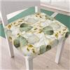 Russo Tessuti 6 CUSCINI Sedie Coprisedia IMBOTTITI Cuore Allungato Con Alette Vari Colori-Verde