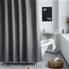 Votoko Tenda Doccia 180 x 200 cm, Antimuffa Impermeabile Tenda da Doccia, Tessuto in Poliestere Paraschizzi Vasca da Bagno Lavabile in lavatrice con 12 Ganci, per Cabina Doccia Vasca (Bianco)