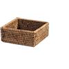 H&H Cesto in Rattan Quadrato 15x5,5hcm