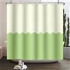 SDOTPMT 175x190cm Giallo pallido Verde Bicolore Tenda da doccia Tema Minimalista Tenda da bagno Classica Tradizionale Tenda da vasca in tinta unita per l'arredamento del bagno Tessuto con Ganci