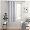 MIULEE Tende per Interni Oscuranti Termiche Anelli 1Pz 140x145cm Grigio