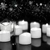 Homemory Confezione da 24 lumini a batteria, colore bianco freddo, senza fiamma, tremolanti luminosi, a lunga durata, per Halloween, matrimoni, anniversari, decorazioni romantiche