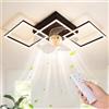 cupgow LED Lampada a Soffitto Soggiorno Ventilatore a Soffitto 31w