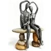 Kityemo Scultura coppia romantica in resina, soprammobile a cuore