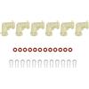 PureBowlic Connettore a L per macchina da caffè compatibile con macchine Dr.Coffee e Kalerm con componenti di tenuta resistenti alle perdite