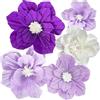 YEAMLTE 5 Pezzi Fiori di Carta Crespa 3D Decorazione da Parete
