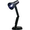 Generic Lampada da scrivania a LED, lampada da tavolo ricaricabile, corpo pieghevole in ABS, porta di ricarica USB, lettura e uso in ufficio per bambini e adulti, 10 x 4 cm, colore bianco nero, 1 pezzo
