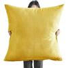 AQIGR Quadrate Federe per Cuscino 50x50 60x60 70x70 80x80 Copricuscino Divano con Cerniera, Decorative Resistente Federe Decorativi Copricuscini per Cuscino Soggiorno Ufficio(Yellow,60x60cm/24x24in)