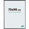yd. Cornice 75x98 cm Nero Lucente - Cornice in Plastica Evry
