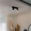 Qazqa jeana - Faretto Moderno - 2 luce - L 260 mm - Nero - Moderno - Soggiorno I Camera da letto I Sala da Pranzo I Cucina
