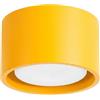 SOLLUX lighting Plafoniera piatta rotonda Gx53 LED 1 luce Modo giallo