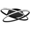 RL LIVE YOUR LIGHT Reality Leuchten R67802132 - Lampada da soffitto a LED Lane R67802132, in metallo nero opaco, effetto cristallo acrilico, con LED da 27 Watt