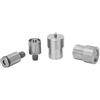 Jadpes Fustellatrice per bottoni a pressione, 4 pezzi fustellatrice a scatto in argento di ottima fattura per utensile a scatto per bottoni 12 mm, 15 mm, 21,5 mm, 21,5 mm